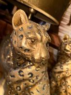 Twee decoratieve panterbeelden, Ophalen of Verzenden, Zo goed als nieuw, Overige materialen, Dierenbeeld