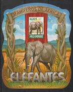 OLIFANTEN-ELEPHANTS = Mooi bl. v MOCAMBIQUE-3010-18, Verzenden, Postfris, Dier of Natuur