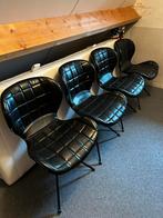 4 eetkamer stoelen, Ophalen, Zo goed als nieuw, Zwart, Vier