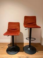 2 roestkleurige/koper barkrukken Frenkie Bronx71., 2 krukken, Ophalen, Zo goed als nieuw, 60 tot 90 cm