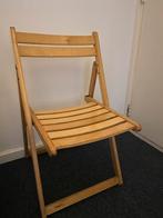Houten klapstoel, Huis en Inrichting, Stoelen, Ophalen, Gebruikt, Bruin, Eén