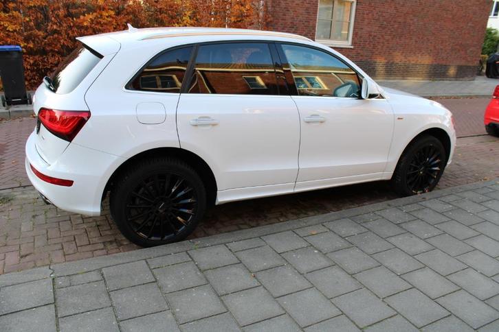 Audi Q5 2.0 Tfsi Quattro 265pk 2016 Wit (lees de text), Auto's, Audi, Particulier, Q5, 4x4, ABS, Adaptieve lichten, Adaptive Cruise Control
