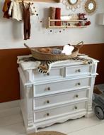 Prachtige commode met gouden knoppen, Kinderen en Baby's, Kinderkamer | Commodes en Kasten, Ophalen, 50 tot 70 cm, 90 tot 105 cm
