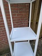 stelling / rek wit metaal, 5 schappen, Ophalen of Verzenden, 'T Olde Gre-j, Info@toldegrej.nl, Endepoelstraat 20f Didam