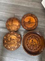 Houten Souvenir Borden, Antiek en Kunst, Ophalen