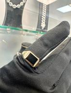 14K Gouden Zegelring met Onyx MASSIEF, Sieraden, Tassen en Uiterlijk, Ringen, Ophalen of Verzenden, 20 of groter, Goud, Heer
