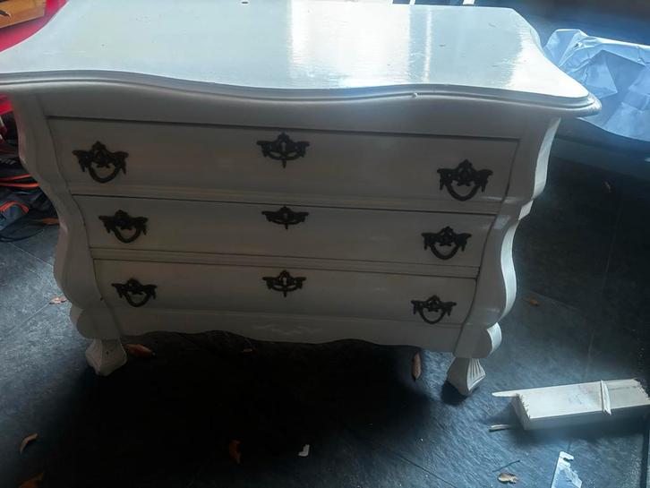 Barok Buikkast met 3 lades, Huis en Inrichting, Kasten | Dressoirs, Gebruikt, Minder dan 50 cm, 25 tot 50 cm, Met lade(s), Overige houtsoorten