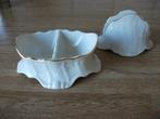 servettenhouder en peper en zout schaaltje porselein vintage, Antiek en Kunst, Ophalen of Verzenden