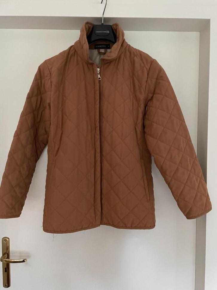 Burnetto: sportief licht gewatteerd jasje maat 38, Kleding | Dames, Jassen | Winter, Zo goed als nieuw, Maat 38/40 (M), Bruin