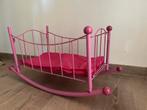 Roze schommelwieg voor poppen met matrasje, Ophalen, Gebruikt, Babypop