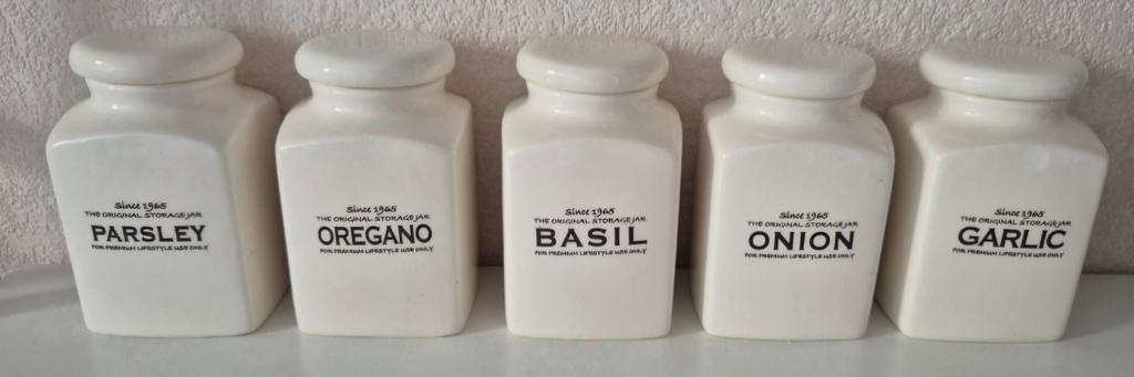 Kruidenpotjes, Ophalen of Verzenden, Gebruikt, Aardewerk