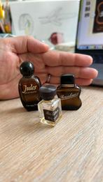 3 vintage minatuur parfumflesjes uit de jaren 80, Verzamelen, Parfumverzamelingen, Ophalen of Verzenden, Gebruikt, Miniatuur, Gevuld
