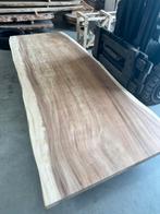 Suar Houten Tafelblad 280x104-120x8cm, Huis en Inrichting, Tafels | Eettafels, Ophalen, 100 tot 150 cm, 200 cm of meer, Zo goed als nieuw