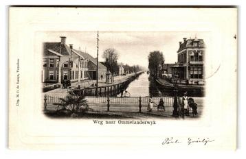 Veendam, Weg naar Ommelanderwijk. Reliëfkaart beschikbaar voor biedingen