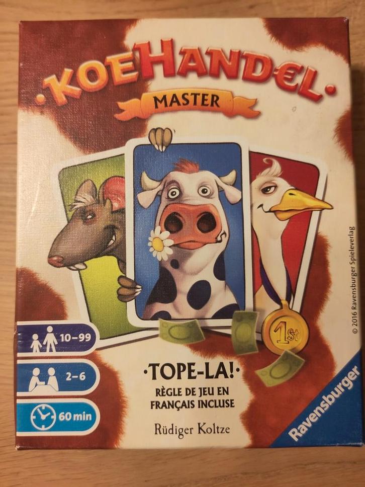 Koehandel Master - spannend kaartspel!, Hobby en Vrije tijd, Gezelschapsspellen | Bordspellen, Zo goed als nieuw, Een of twee spelers
