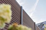 Composiet schutting €195 per meter inclusief montage, Ophalen, Kunststof, 1 tot 2 meter, Minder dan 3 meter