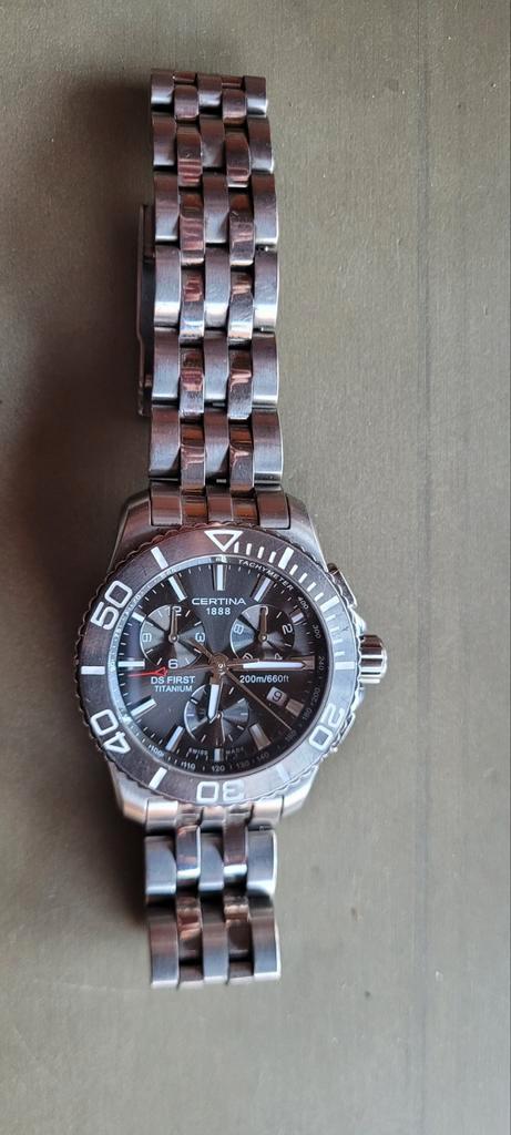 Certina DS First Titanium Herenhorloge, Sieraden, Tassen en Uiterlijk, Horloges | Heren, Gebruikt, Polshorloge, Overige merken