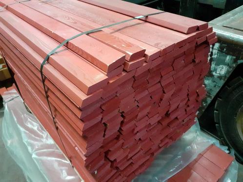 Restpartij Siberisch Lariks rood behandeld 250 stuks, Doe-het-zelf en Verbouw, Hout en Planken, Gebruikt, Plank, Overige houtsoorten