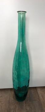 Grote blauwe vaas, Ophalen, Blauw, 75 cm of meer, Glas
