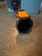 Garmin Fenix 6X Pro Solar - Oranje Band, Zwart, Ophalen of Verzenden, Waterdicht, Afstand