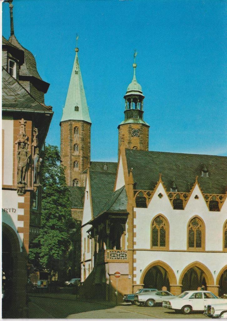 Duitsland, Goslar met auto's oa Ford Mustang Mach1, Verzamelen, Ansichtkaarten | Buitenland, Gelopen, Duitsland, 1960 tot 1980