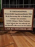 Oud emaille bord gasthuis ANWB, Verzamelen, Ophalen of Verzenden, Gebruikt, Reclamebord