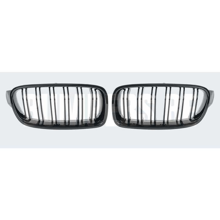 Grill Niergrill glanzend zwart dubbele brug BMW 3 Serie F30, Auto-onderdelen, Overige Auto-onderdelen, Gebruikt, 6 maanden garantie