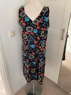 King Louie Bloemenjurk - Maat XL, Kleding | Dames, Jurken, Zwart, Maat 46/48 (XL) of groter, Ophalen of Verzenden, Knielengte