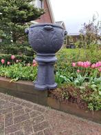 Bloempot rond met sokkel model 1 – set, Tuin en Terras, Bloempotten, Nieuw, Kunststof, Rond, 40 cm of meer