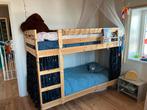 Stapelbed ikea met gordijntjes, Ophalen, 90 cm, Tweepersoons, Zo goed als nieuw