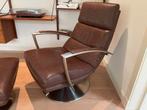 Henders & Hazel Draaifauteuil Leer, Huis en Inrichting, Fauteuils, Ophalen of Verzenden, Zo goed als nieuw, Leer, 75 tot 100 cm
