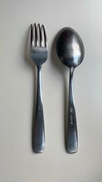 A.J.P. Lepel en vork (stainless), Ophalen of Verzenden, Zo goed als nieuw, Rvs of Chroom