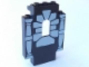 Lego Castle Stenen Panel 2x5x6 Muur Met Raam en 2 Pilaren  beschikbaar voor biedingen