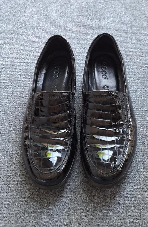 Ecco dames instapper, Kleding | Dames, Schoenen, Zo goed als nieuw, Instappers, Zwart, Ophalen of Verzenden