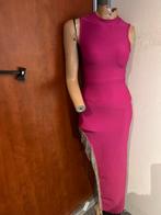 Luxe jurk met lange split en strass maat s zgan, Ophalen of Verzenden, Zo goed als nieuw, N, Roze