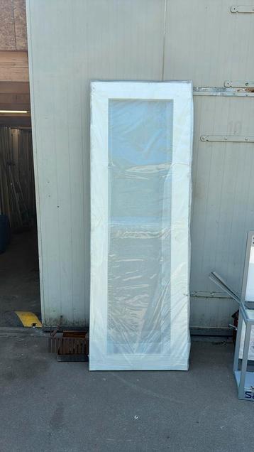 2x opdek paneeldeur 78x231.5 cm blank glas rechtshan nr 785 beschikbaar voor biedingen