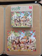 Puzzel Francien 'Cats on the Bench' 950 stukjes, Ophalen of Verzenden, 500 t/m 1500 stukjes, Zo goed als nieuw, Legpuzzel
