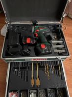 Bosch PSR 12-2 Accuboormachine met accessoires, Gebruikt, Variabele snelheid, Ophalen of Verzenden, Boor- en Schroefmachine