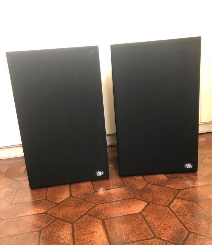 BNS E12s Luidsprekers, Audio, Tv en Foto, Luidsprekers, Zo goed als nieuw, Front, Rear of Stereo speakers, 60 tot 120 watt, Overige merken