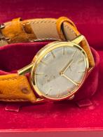 Omega horloge lederen band 18K 1960-1970 33mm kast 23cm tot, Sieraden, Tassen en Uiterlijk, Horloges | Antiek, Goud, Omega, 1960 of later
