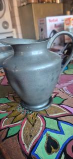 Vintage Tinnen Kan - Rio Zuiver Tin Tiel 0102, Tuin en Terras, Bloempotten, Gebruikt, Binnen, Ophalen of Verzenden, Metaal