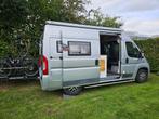 Buscamper Fiat Ducato L2H2, zelfbouw, met Busbiker, lage km, Chemisch toilet, Buscamper of Camperbus, Fiat, Treinzit