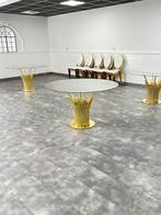 Te koop een partij glastafels met onderstel en Dior stoelen, Zakelijke goederen, Horeca | Meubilair en Inrichting, Ophalen of Verzenden