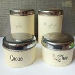 vintage brabantia blikken, set van 4, Ophalen of Verzenden, Gebruikt, Overige