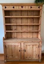 Antieken Grenen buffetkast, Ophalen, Met deur(en), 100 tot 150 cm, 25 tot 50 cm