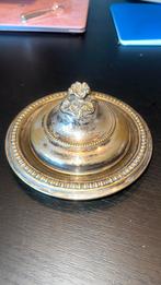 Zilveren botervloot met deksel, Ophalen of Verzenden, Zilver