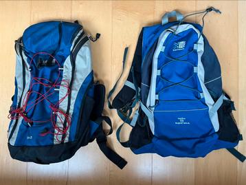 Twee rugzakken 25 liter beschikbaar voor biedingen