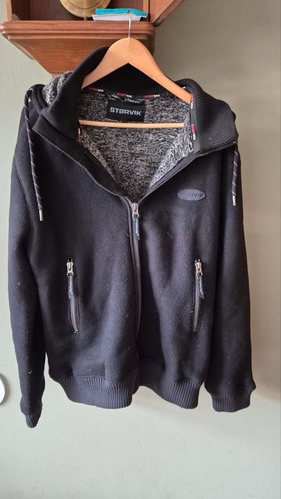 Storvik dik warm vest/ jas zwart mt XXXL zgan, Kleding | Heren, Truien en Vesten, Zo goed als nieuw, Overige maten, Zwart, Ophalen of Verzenden