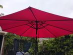Parasol inclusief parasolvoet 3m verstelbaar, Kantelbaar, Gebruikt, Stokparasol, Ophalen