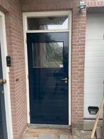 Achterdeur hardhout 88 x 201,5 cm achter deur in goede staat, Deurkozijn, Zo goed als nieuw, 150 tot 225 cm, Hout